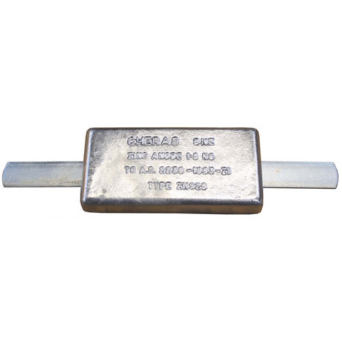 Zinc Block Anode With Strap