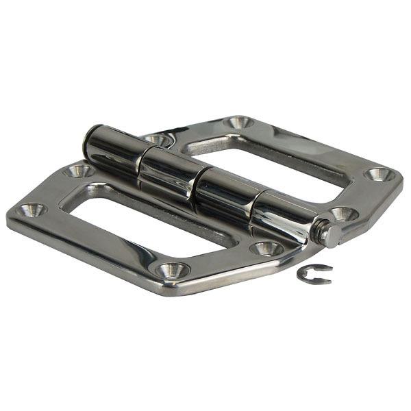 Heavy Duty Butt Separating Stainless Steel Hinge - 132mm(L) x 115mm(W) - 8 Holes