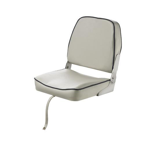 FISHERMAN Classic folding seat - White with dark blue seams
