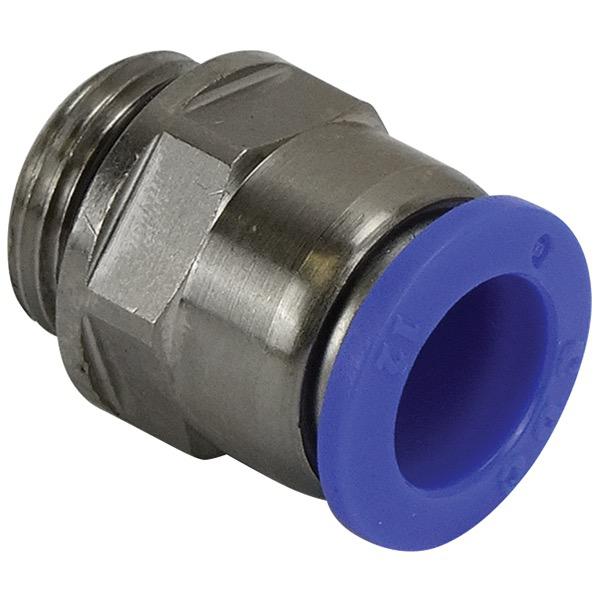 12mm Hose Quick Connect - 3/8" BSP (M) - Straight