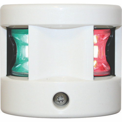 LED Bi-Colour Navigation Light - White Vertical Mount - 12V