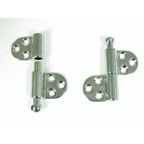Hinge - Chrome Plated Seperating - 70 x 63 x 13mm