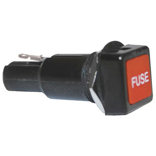 Fuse Holder - Red - Square - Top Entry Cap