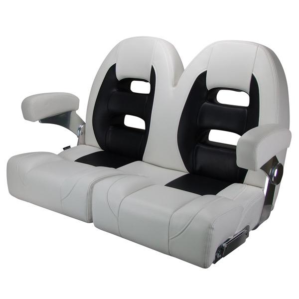 Double Cruiser Series Seat - White/Black