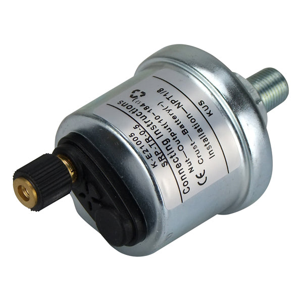6-24V Pressure Sender - 10-184 Ohms - 0-10 Bar - 1/8"NPT