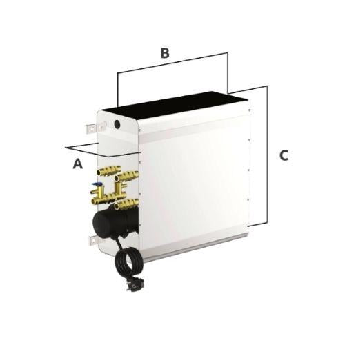 Rectangular Water Heater - 20L - 230V - 800W