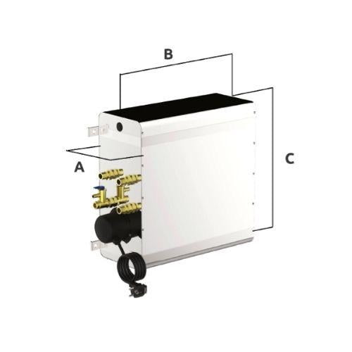 Rectangular Water Heater - 20L - 230V - 800W