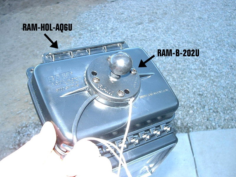 RAM Sealed Enclosure Medium/Wide Size Aqua Box