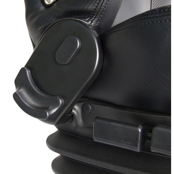 Seafarer Pilot Seat with Pedestal & Footrest - Black Carbon