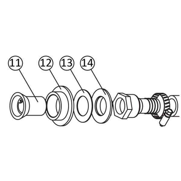 Bowl Inlet Fitting Kit - 90°