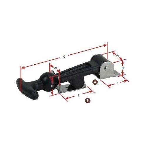 Rubber Hatch Fastener w/ Stainless Bracket