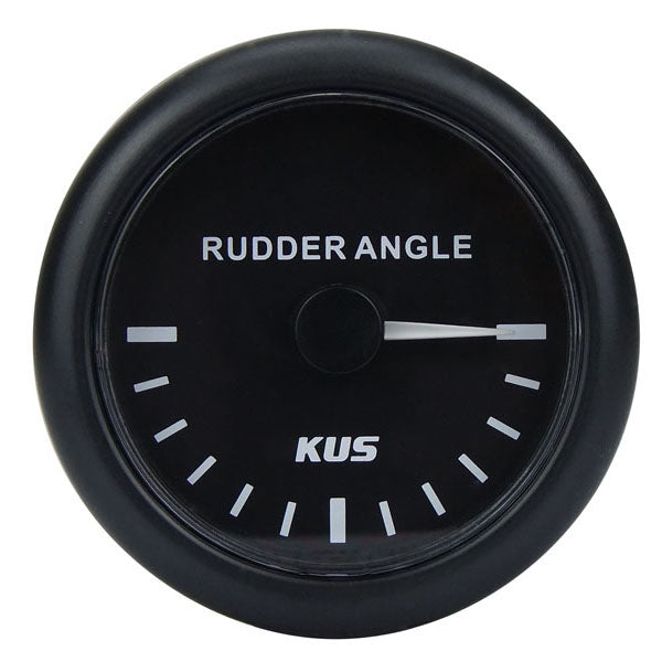 12/24V Rudder Angle Gauge - 85mm Dia. - Black