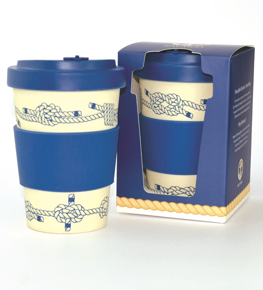 ‘Nautical Knots’ - 400ml Bamboo Travel Mug