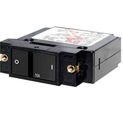 A-Series Rocker Circuit Breaker 10A 32V Max DC, Rocker Acuator Off