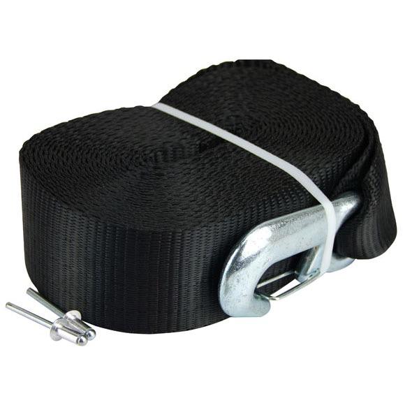 50mm x 7m  Winch Webbing with Snap Hook