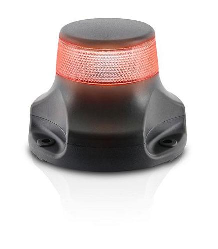 2NM NaviLED 360 PRO - All Round Red Navigation Lamp - Surface Mount, Black Base