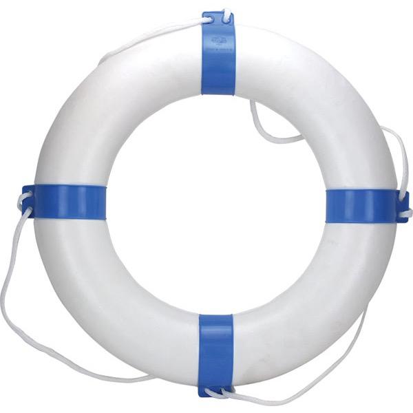 Lifebuoy Ring - White w/ Red or Blue Stripe