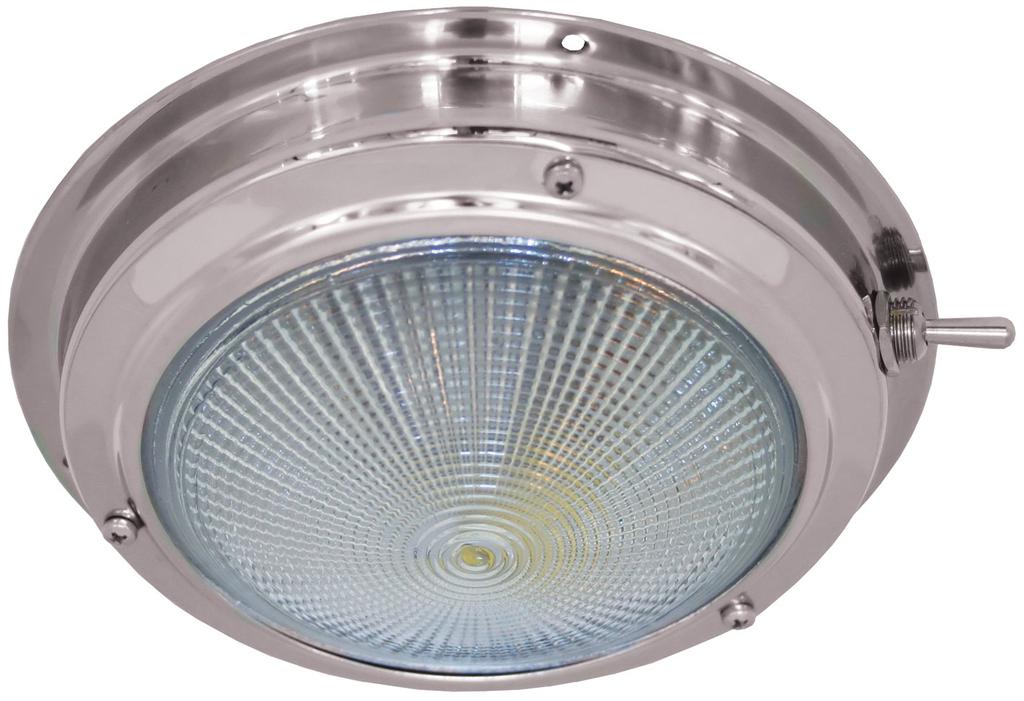 Stainelss Steel Dome Light - LED - 110mm - 12V