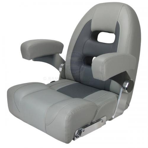 Cruiser Series Seat - High Back Light Grey/Dark Grey