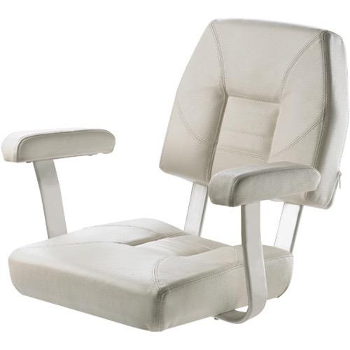 SKIPPER Classic helm seat with arm rest - White