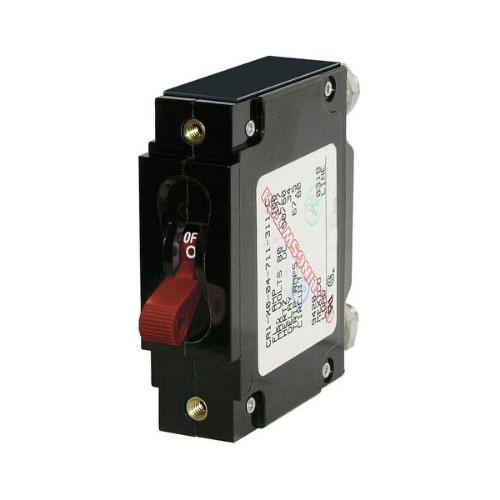 C-Series Toggle Single Pole Circuit Breaker - Red 100A DC 48V