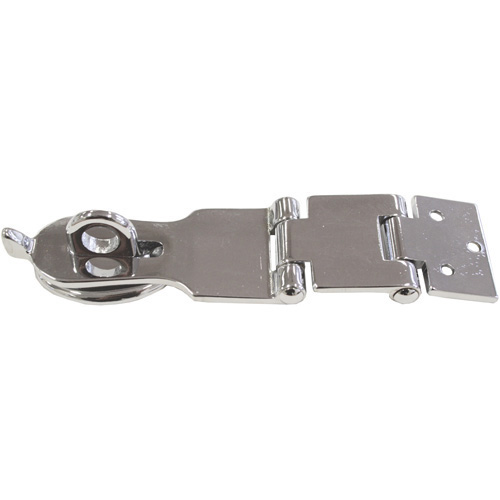 Hasp and Staple - Deluxe - Chrome Plated Brass - 135mm x 33mm