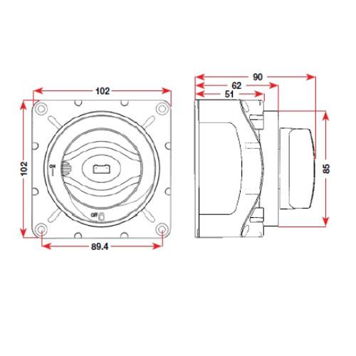 Contour Heavy Duty Battery Master Switch