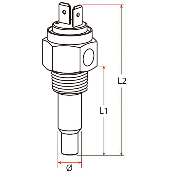 6-24V Temp Sender Water