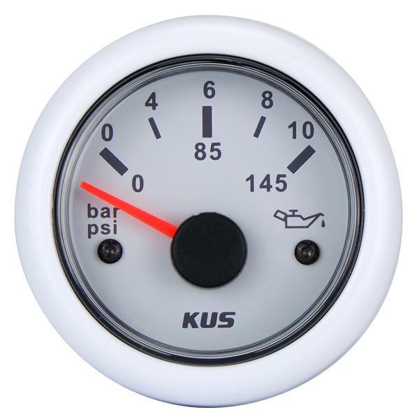 12/24V Oil Pressure Gauge - 52mm Dia.