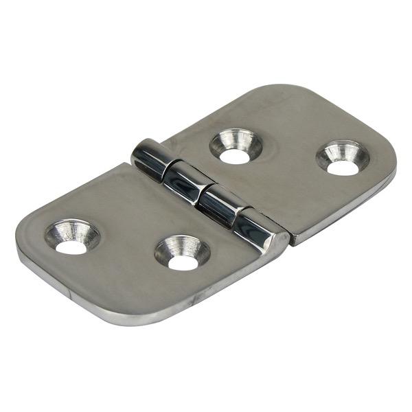 Cast Stainless Steel Hinge - Oval - 62mm(L) x 32mm(W) - 4 Holes