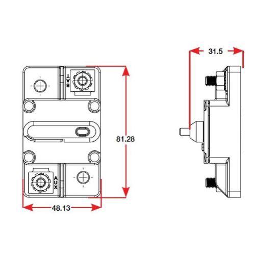 285 Series Circuit Breaker Surface Mount (Bulked)