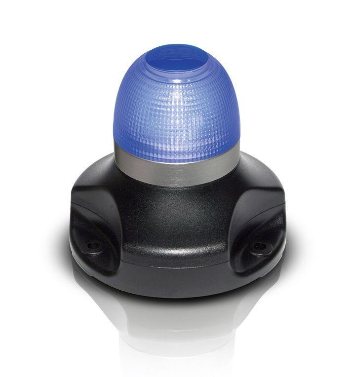 9-33V DC Multivolt LED 360 Degree Multi-flash Signal Lamp - Surfae Mount - Blue