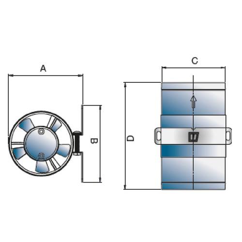 In-line Extraction Ventilator (12V)