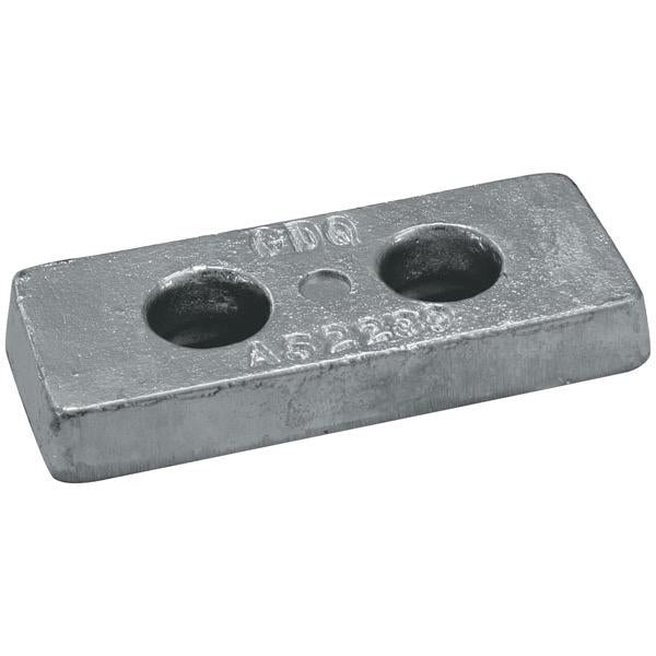 Zinc Rectangle Block Anode Bolt-on