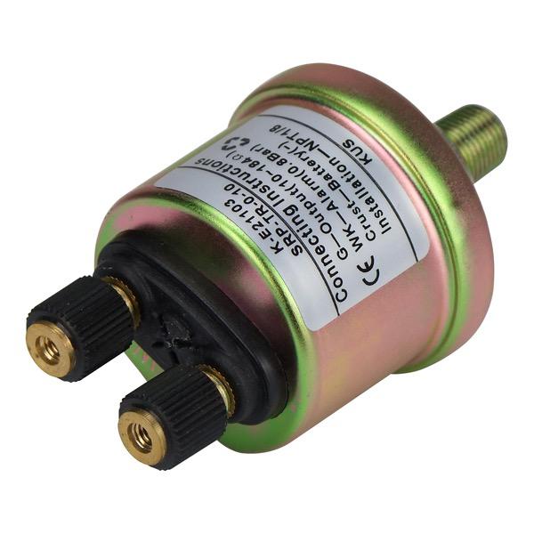6-24V Pressure Sender - 10-184 Ohms - 0-10 Bar 0.8 Switch - 1/8"NPT