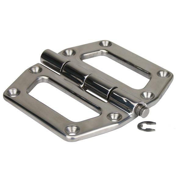 Heavy Duty Butt Separating Stainless Steel Hinge - 132mm(L) x 115mm(W) - 8 Holes