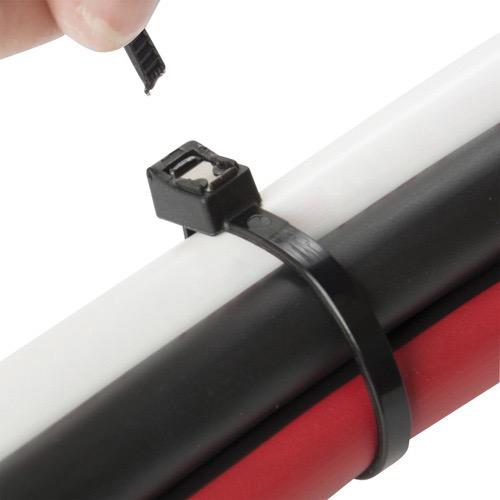 Self Cutting Cable Tie - Black UVB Cable Tie Flush