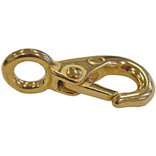 Snap Hook Fixed Brass 0