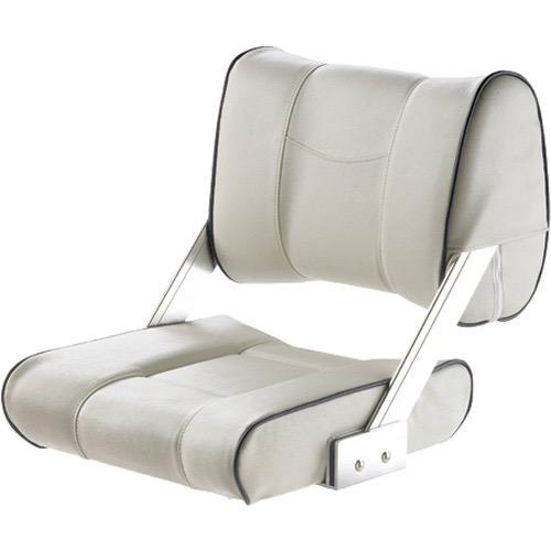 FERRY Moveable double sided backrest - White with dark blue seams