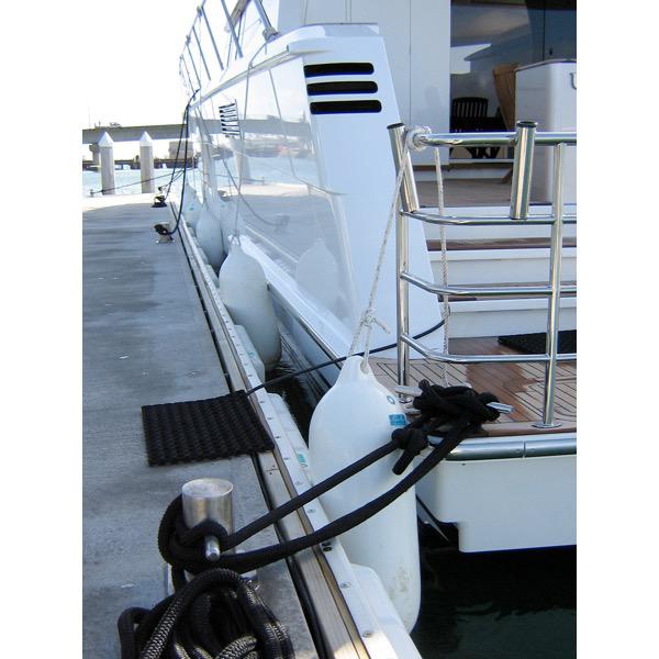 Straight Dock Fender - White