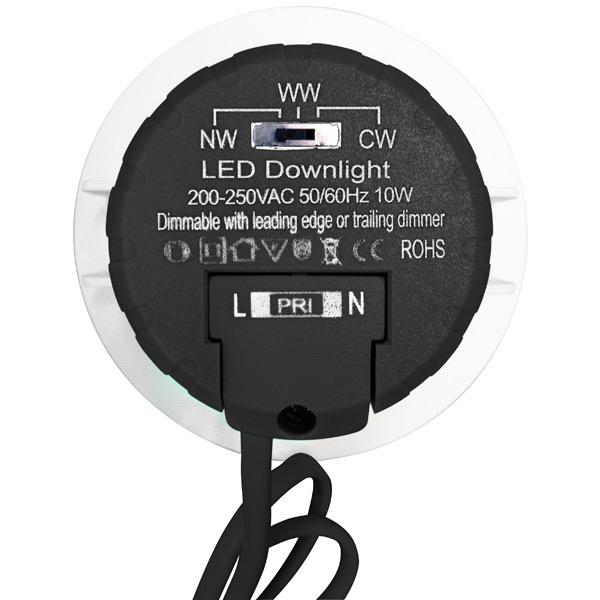 LED Down Light Kit 240V AC 10W - Recessed