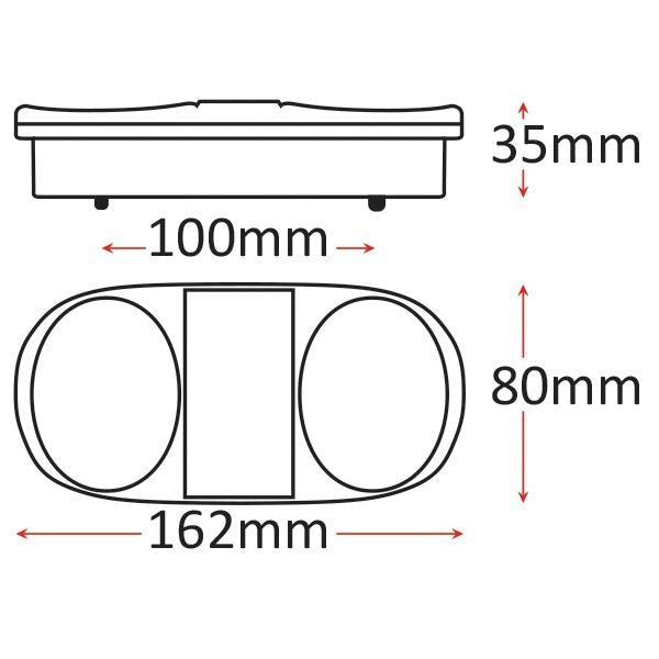 10-30V LED Trailer Light - 162mm w/ Cable