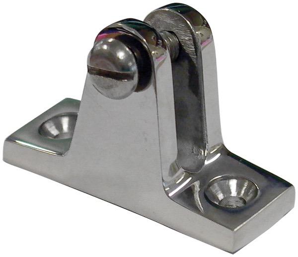 Stainless Steel Angled Deck Mount - 56 x 18mm
