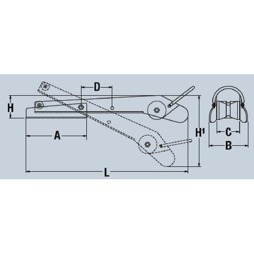 Extendable Self-Launching Hinged Bow roller
