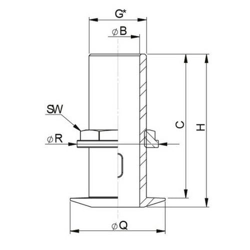 Brass Chamfered Thru-hull