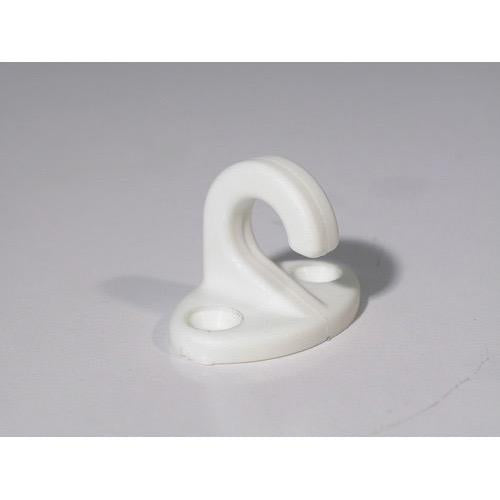 Lashing Hook - Nylon - White - Base: 34 x 22mm