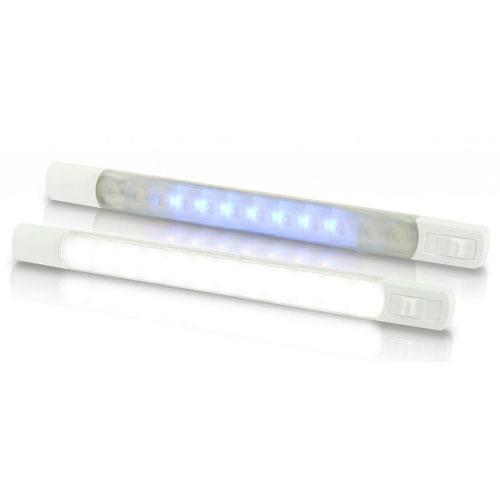 12V DC LED Surface Strip Lamp White - Blue LEDs w/ Sealed Switch
