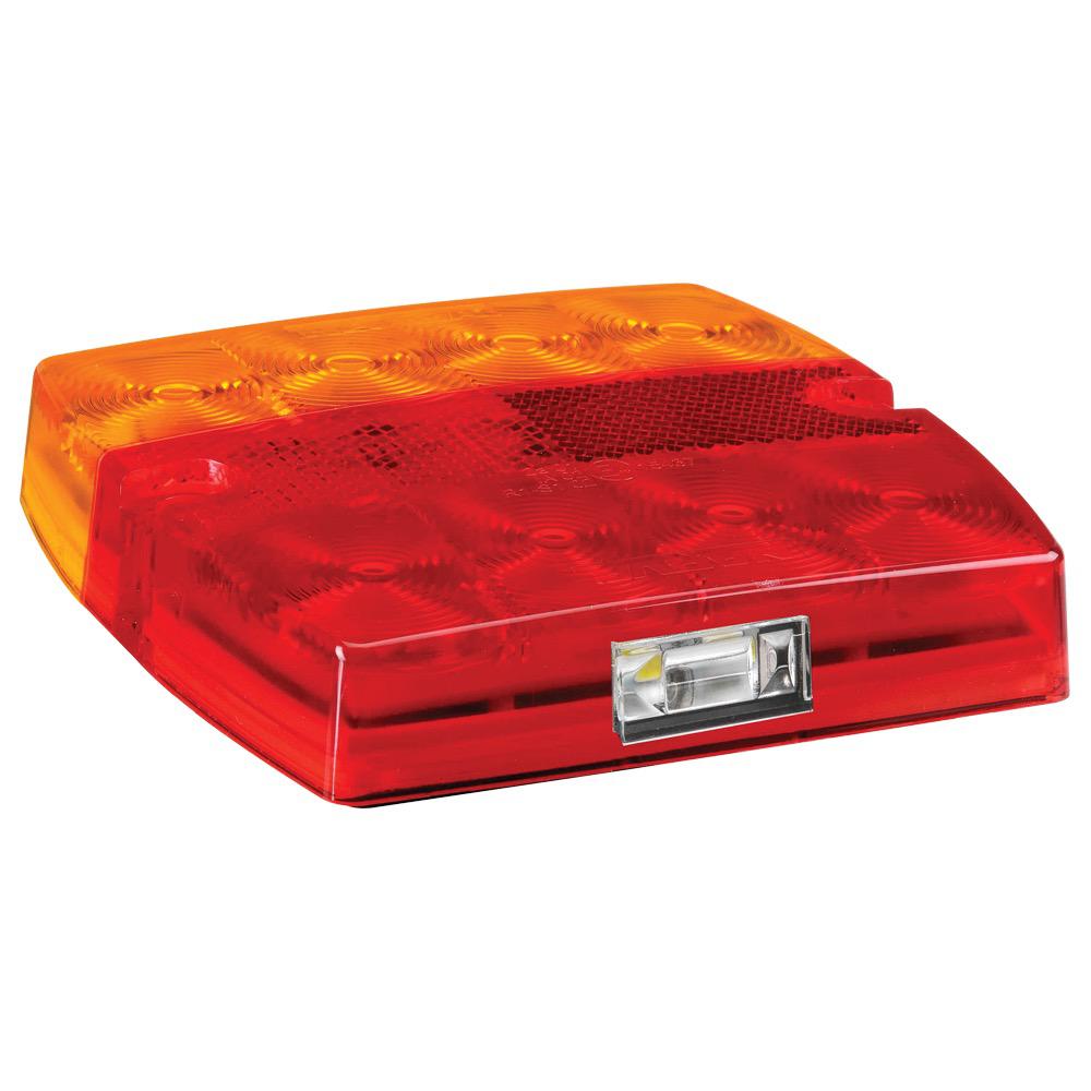 12V Model 34 L.E.D Slimline Trailer Lamp Pack w/ Licence Plate Lamp & 0.5m Hard-Wired Tinned Cable per Lamp & S/S Fittings