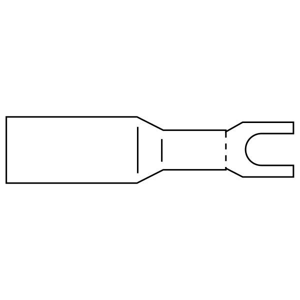 Fork Terminals - Adhesive Heat Shrink - 25 Pack