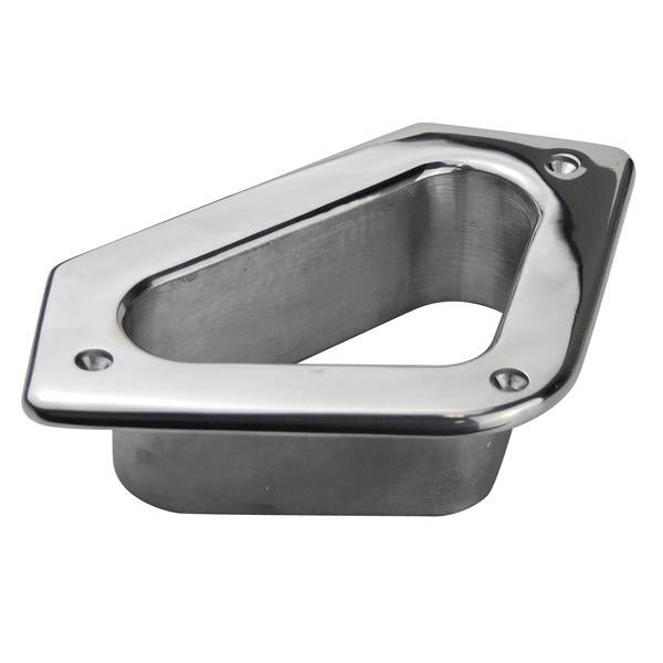 Stainless Steel Triangle Hawse Pipe - 203mm x 125mm